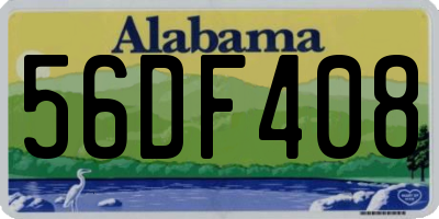 AL license plate 56DF408