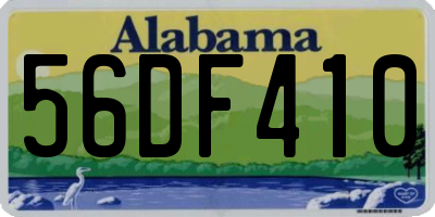 AL license plate 56DF410