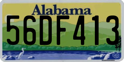 AL license plate 56DF413
