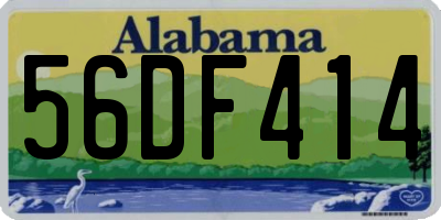 AL license plate 56DF414