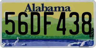 AL license plate 56DF438
