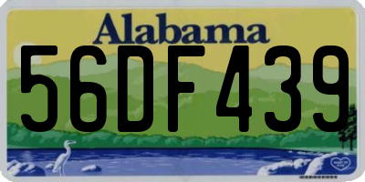 AL license plate 56DF439