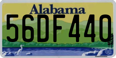 AL license plate 56DF440