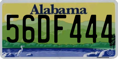 AL license plate 56DF444