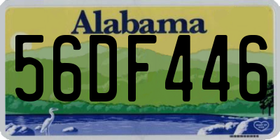 AL license plate 56DF446