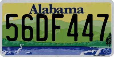 AL license plate 56DF447