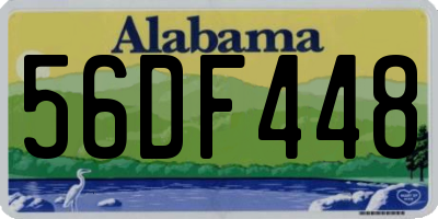 AL license plate 56DF448