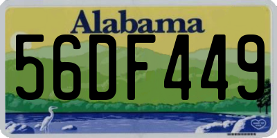 AL license plate 56DF449