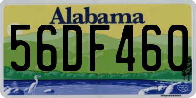 AL license plate 56DF460