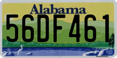 AL license plate 56DF461