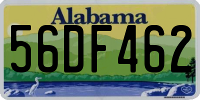 AL license plate 56DF462