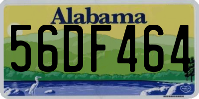 AL license plate 56DF464