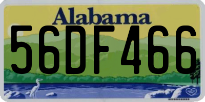 AL license plate 56DF466