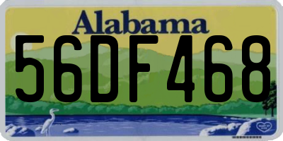 AL license plate 56DF468