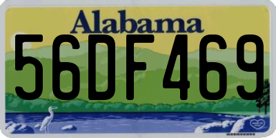 AL license plate 56DF469