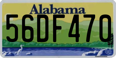 AL license plate 56DF470