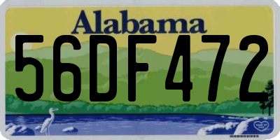 AL license plate 56DF472