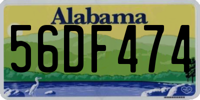AL license plate 56DF474