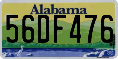 AL license plate 56DF476