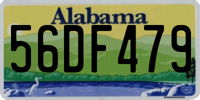 AL license plate 56DF479