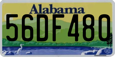 AL license plate 56DF480