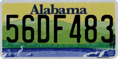 AL license plate 56DF483
