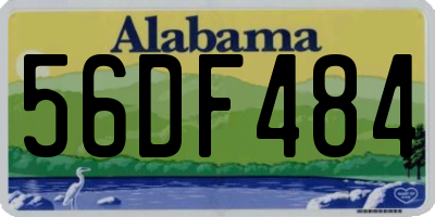 AL license plate 56DF484