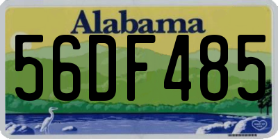 AL license plate 56DF485