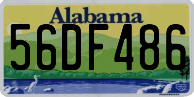 AL license plate 56DF486