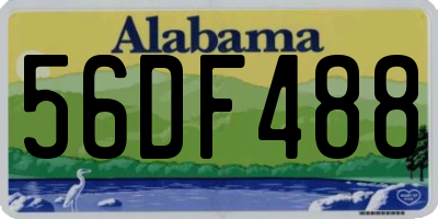 AL license plate 56DF488