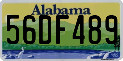 AL license plate 56DF489