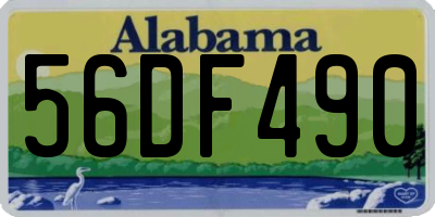 AL license plate 56DF490