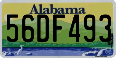 AL license plate 56DF493