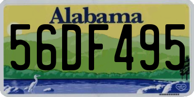 AL license plate 56DF495
