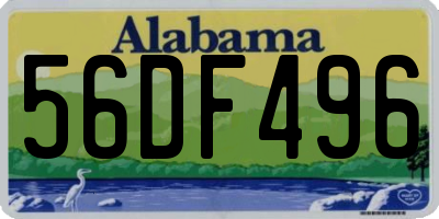AL license plate 56DF496