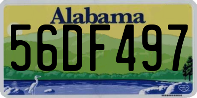 AL license plate 56DF497