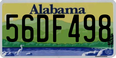 AL license plate 56DF498