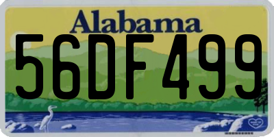 AL license plate 56DF499