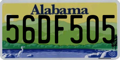 AL license plate 56DF505