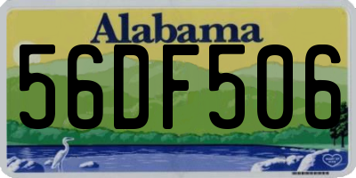 AL license plate 56DF506