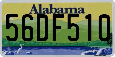 AL license plate 56DF510