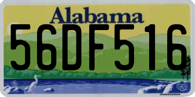 AL license plate 56DF516