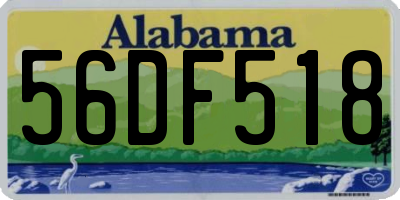 AL license plate 56DF518
