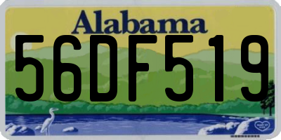 AL license plate 56DF519