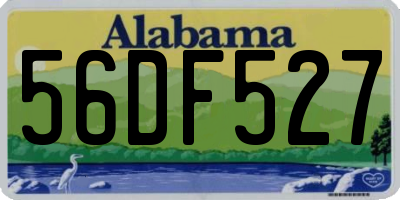 AL license plate 56DF527