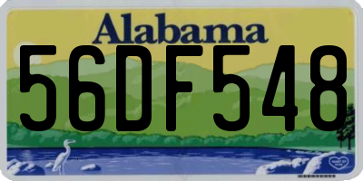 AL license plate 56DF548