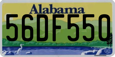 AL license plate 56DF550