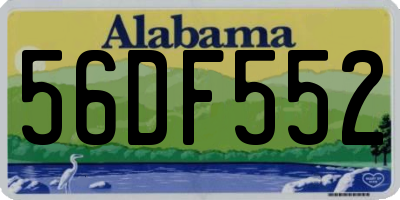 AL license plate 56DF552