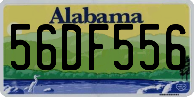 AL license plate 56DF556