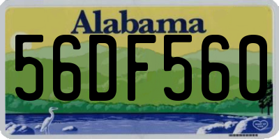 AL license plate 56DF560